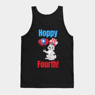 Hoppy Fourth of July Independence Day Rabbit Bunny Holiday Lover Patriotic Gifts Tank Top